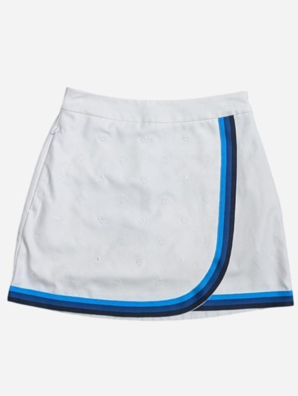 G/FORE Carrington Embroidered Golf Skort in‎ white featuring a faux-wrap Size 0
